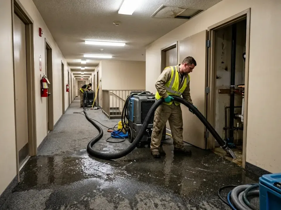 multi-unit-apartment-hallway-f-005 — frequently asked questions, Emergency Burst Pipe Water Extraction & Removal in Goldsbor…